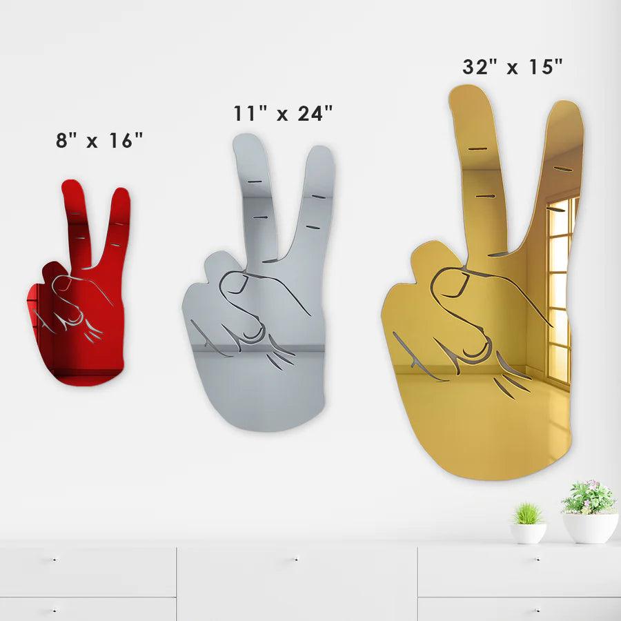 Peace Sign Hand Silhouette Wall Decor - FYLZGO Signs