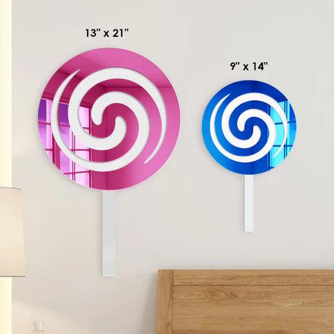 Strawberry Pink and Blueberry Swirly Pop 3D Wall Art - FYLZGO Signs