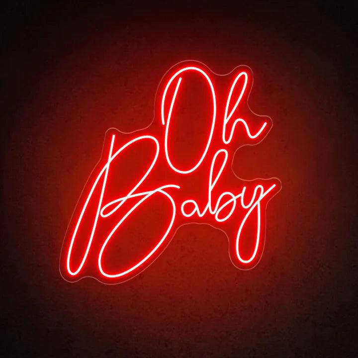 Oh Baby Wedding Neon Sign - FYLZGO Signs