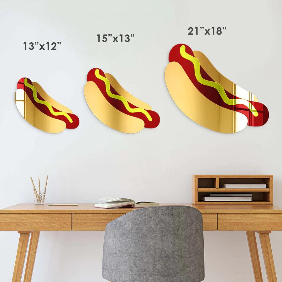 Hot Dog Mirror Wall Decor - FYLZGO Signs