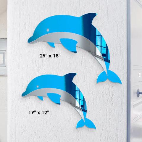 Dolphin Decorative Wall Mirror - FYLZGO Signs