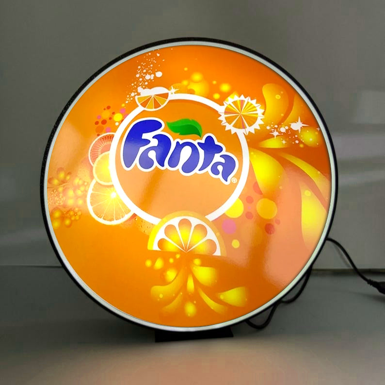 Fanta 3D printed lightbox logo led light box