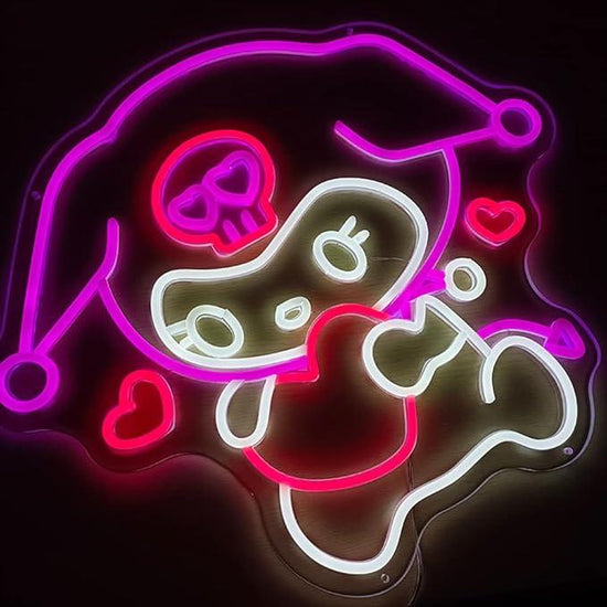 Kuromi Neon Sign with Heart - FYLZGO Signs