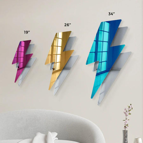 Lightning Bolt Mirror Decor - FYLZGO Signs