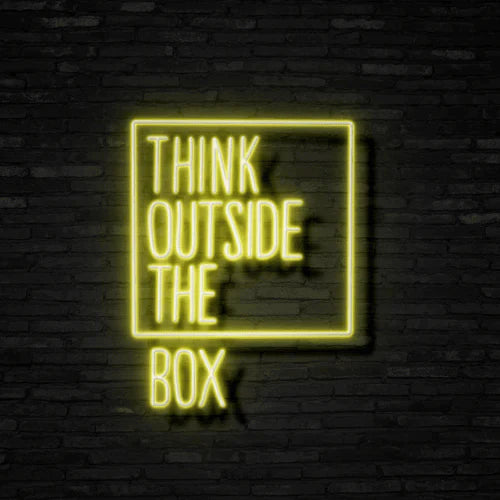 Think Outside The Box Neon Signs