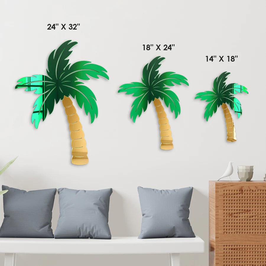 Palm Tree Mirror Wall Decor - FYLZGO Signs