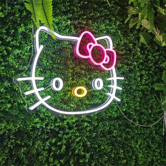 Hello Kitty Neon Sign Anime Christmas Gift Cat Neon Lights for Girl's Room - FYLZGO Signs