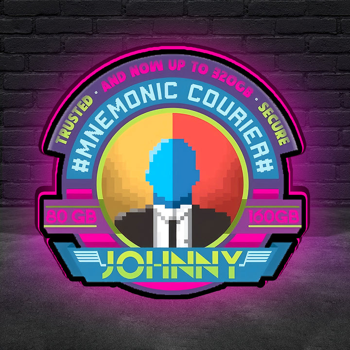 Johnny Mnemonic LOGO Pinball Topper LED Lightbox,  3D Printed Lightbox Rock Your Game