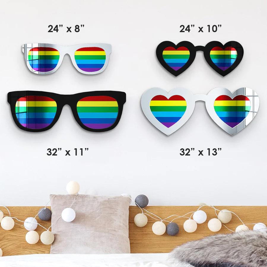 Rainbow Sunglasses Wall Decor - FYLZGO Signs