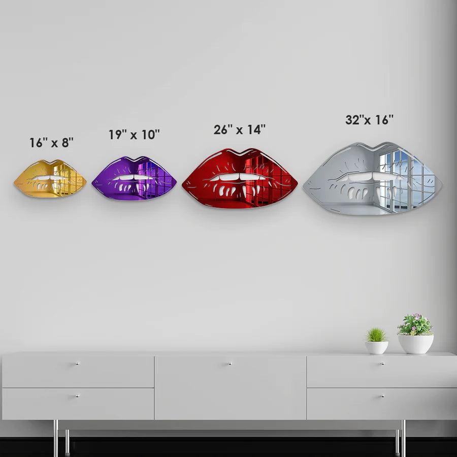 Lips Mirror Art Decor - FYLZGO Signs