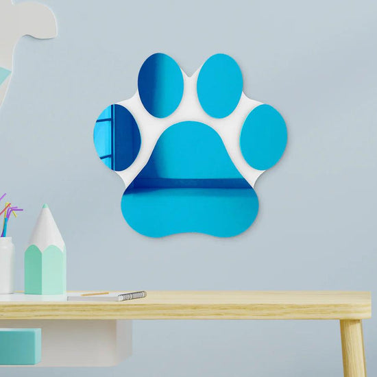 Paw Print Mirror Art Wall Decor - FYLZGO Signs