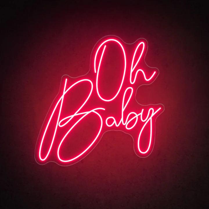 Oh Baby Wedding Neon Sign - FYLZGO Signs