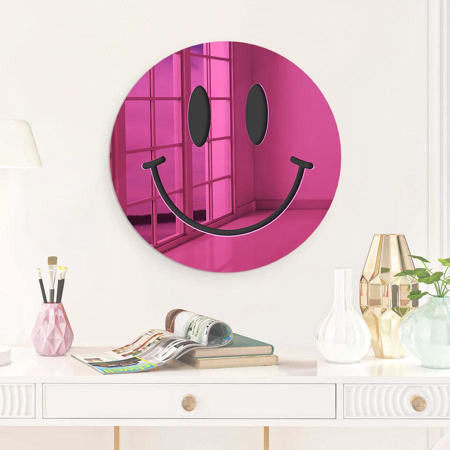 Happy Face Mirror Art Decor - FYLZGO Signs