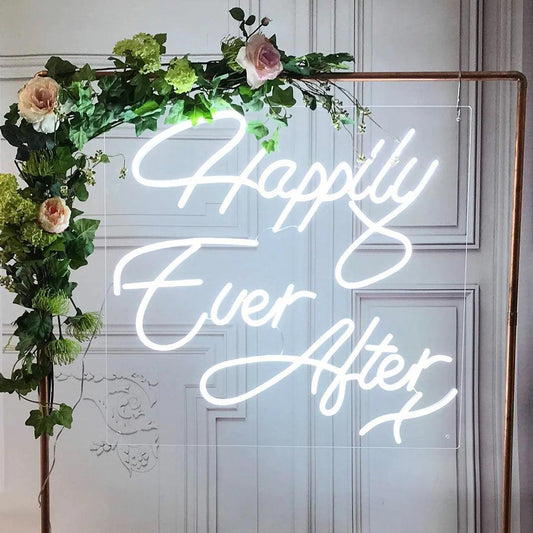 Happily Ever After Neon Signs - FYLZGO Signs