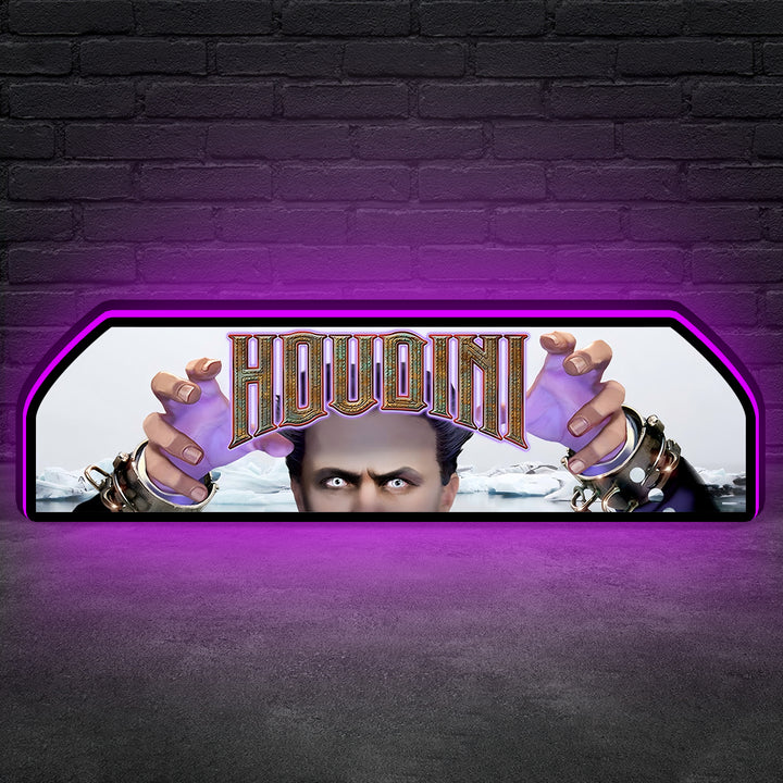 Houdini Pinball Topper LED Lightbox,  "Master of Mystery" 3D Printed Lightbox Rock Your Game