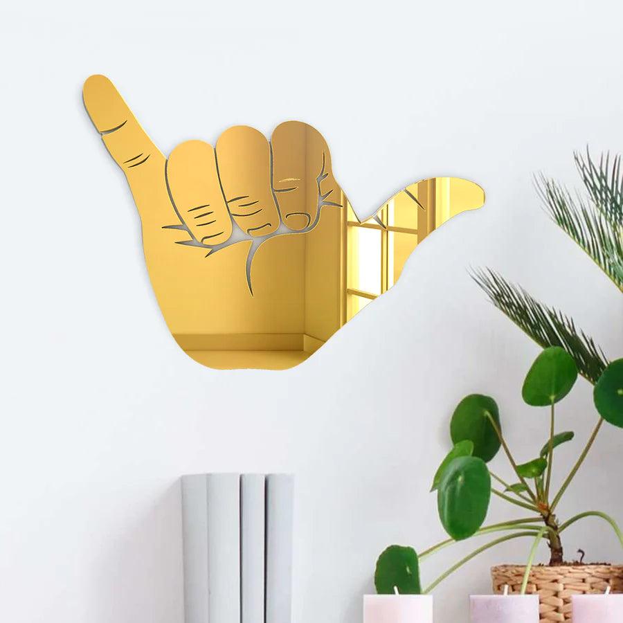 Hang Loose Hand Silhouette Mirror - FYLZGO Signs