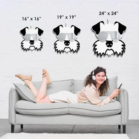 Cool Schnauzer Mirror Art Wall Decor - FYLZGO Signs