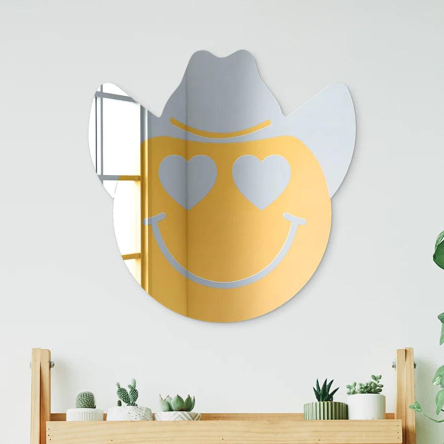 Happy Face with Cowboy Hat and Heart Eyes - FYLZGO Signs