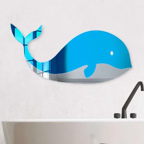 Whale Decorative Wall Mirror - FYLZGO Signs