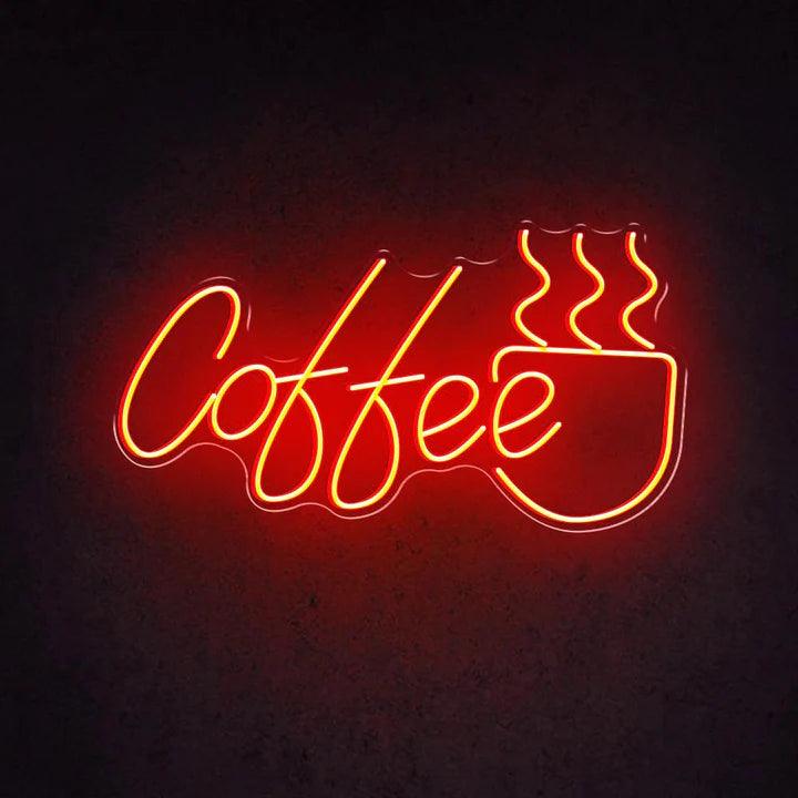 Hot Coffee Business Neon Sign - FYLZGO Signs