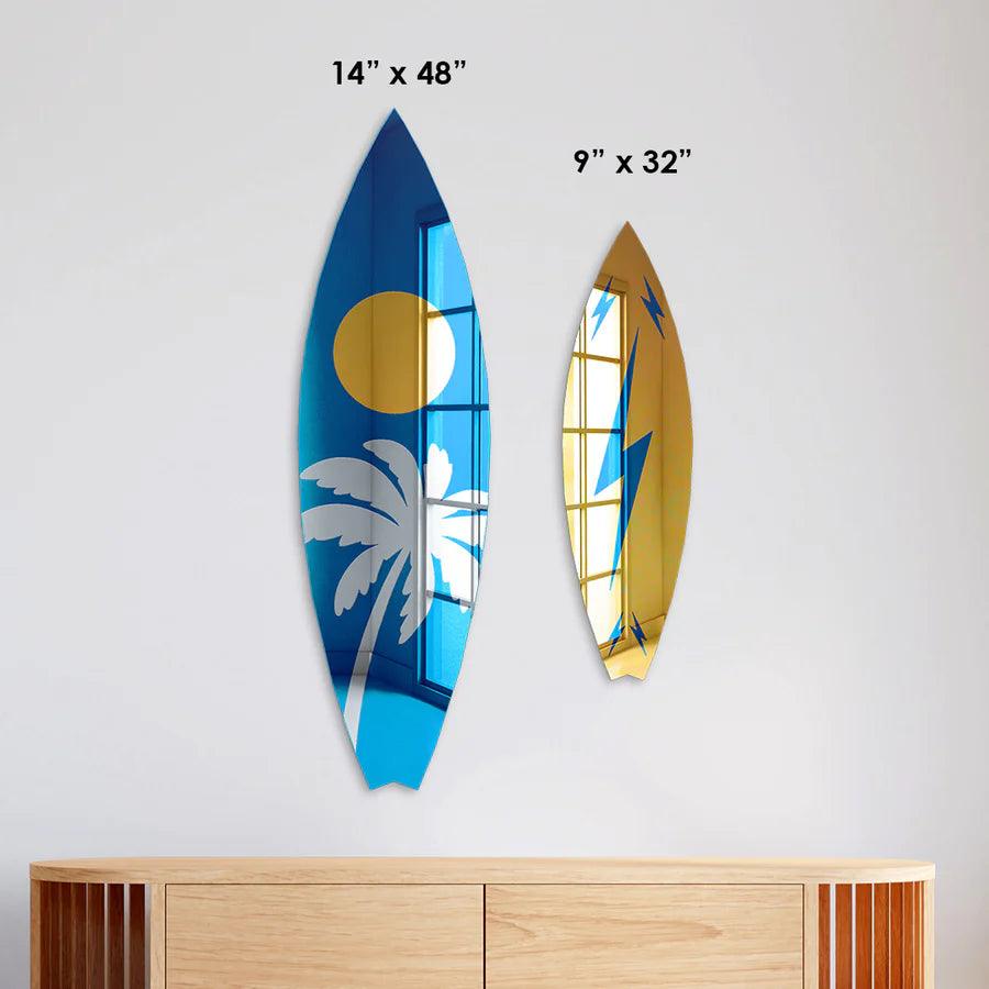 Surfboard Mirror Wall Decor - FYLZGO Signs