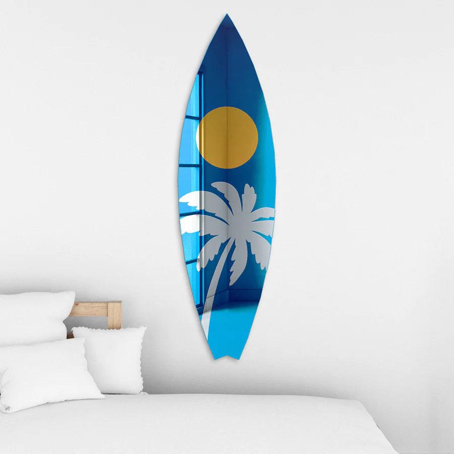 Surfboard Mirror Wall Decor - FYLZGO Signs