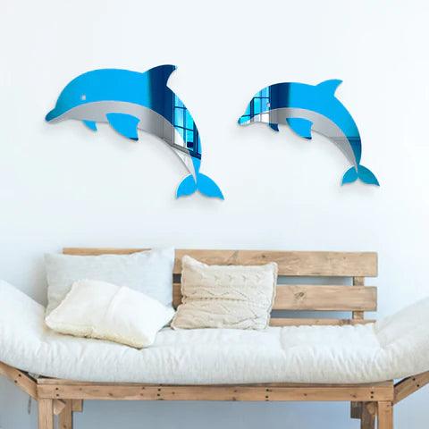 Dolphin Decorative Wall Mirror - FYLZGO Signs