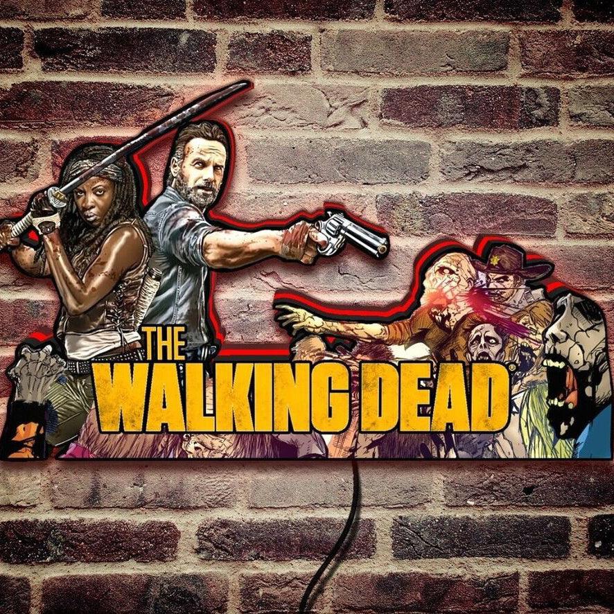 Rare Walking Dead Pinball Top LED Light Box Collector's Dream Survive - FYLZGO Signs