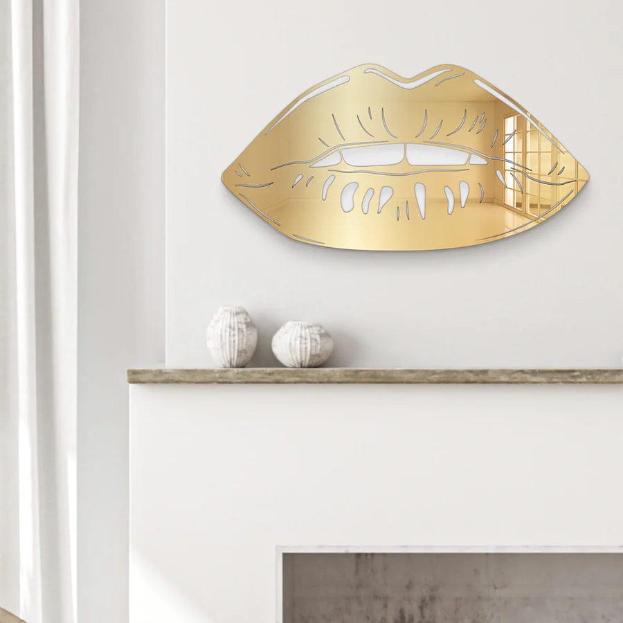 Lips Mirror Art Decor - FYLZGO Signs