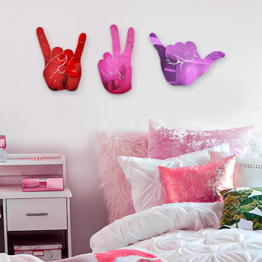 Peace Sign Hand Silhouette Wall Decor - FYLZGO Signs