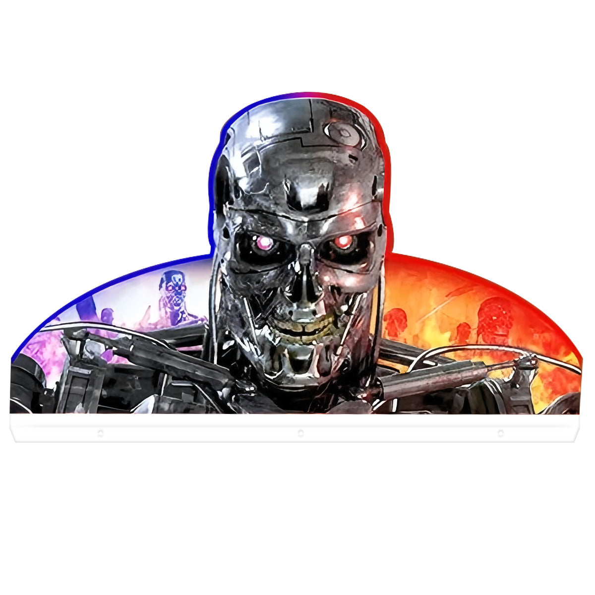 Arcade1Up's Terminator 2 Pinball Acrylic LED Topper, for Pinball Machine, Pinball Topper