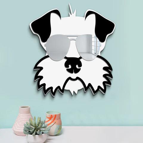 Cool Schnauzer Mirror Art Wall Decor - FYLZGO Signs