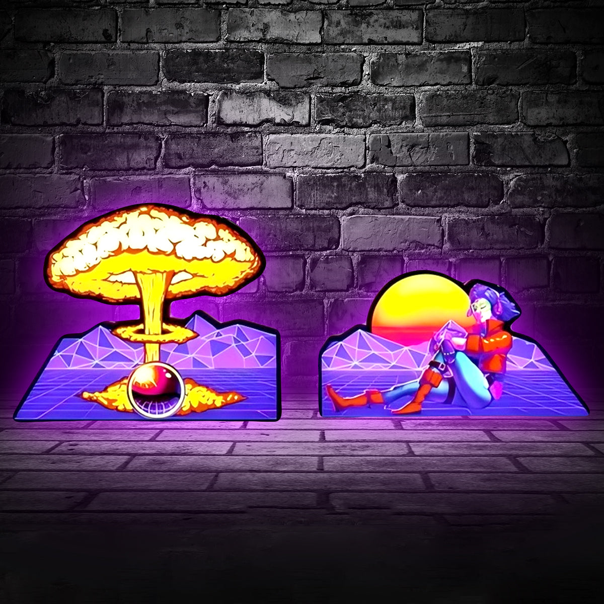 Total nuclear annihilation Pinball Topper (2pcs) LED - USB - Dimmeable, video game machine topper, pinball machine Accessories