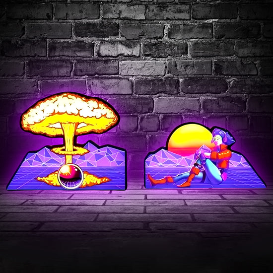 Total nuclear annihilation Pinball Topper (2pcs) LED - USB - Dimmeable, video game machine topper, pinball machine Accessories