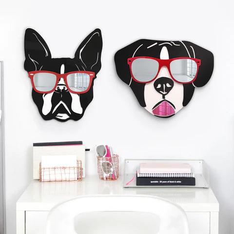 Cool Boston Terrier Mirror Art Wall Decor - FYLZGO Signs