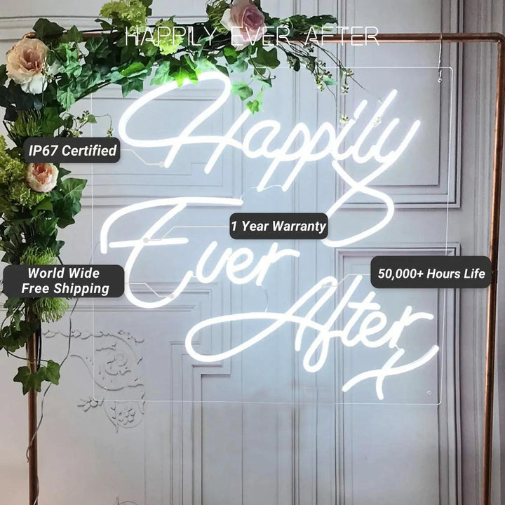 Happily Ever After Neon Signs - FYLZGO Signs