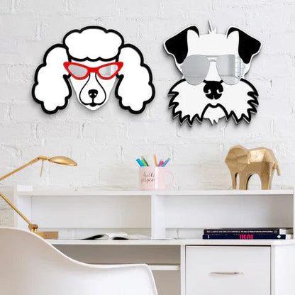 Cool Poodle Mirror Art Wall Decor - FYLZGO Signs
