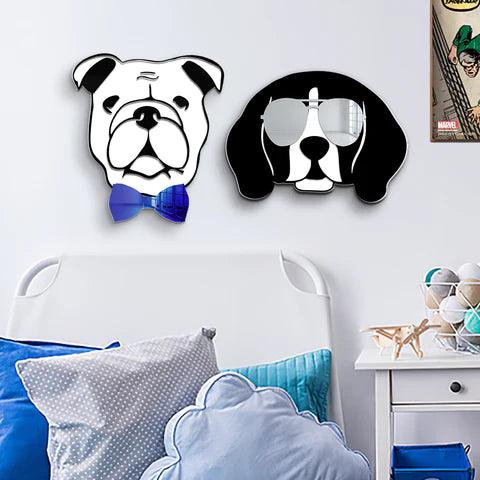 Cool Bulldog Mirror Art Wall Decor - FYLZGO Signs