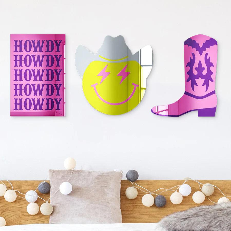 Howdy Decorative Wall Mirror - FYLZGO Signs