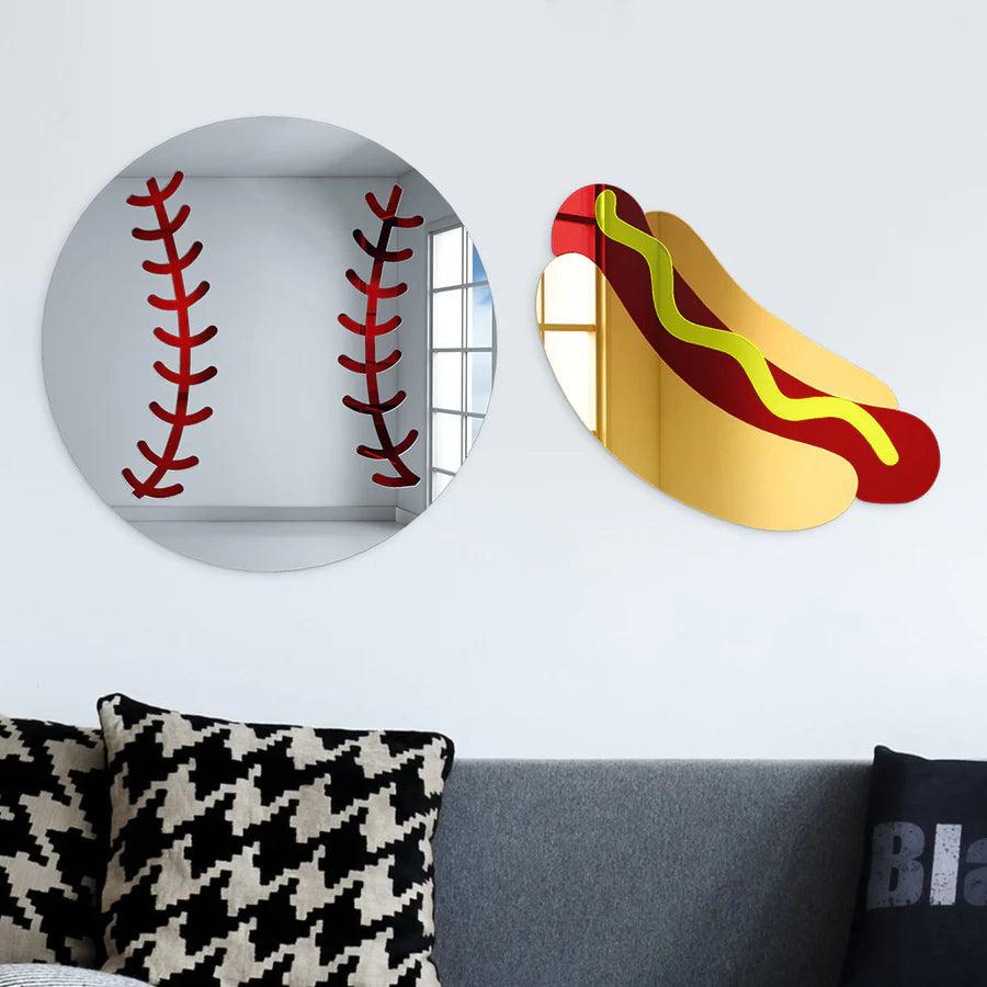 Hot Dog Mirror Wall Decor - FYLZGO Signs