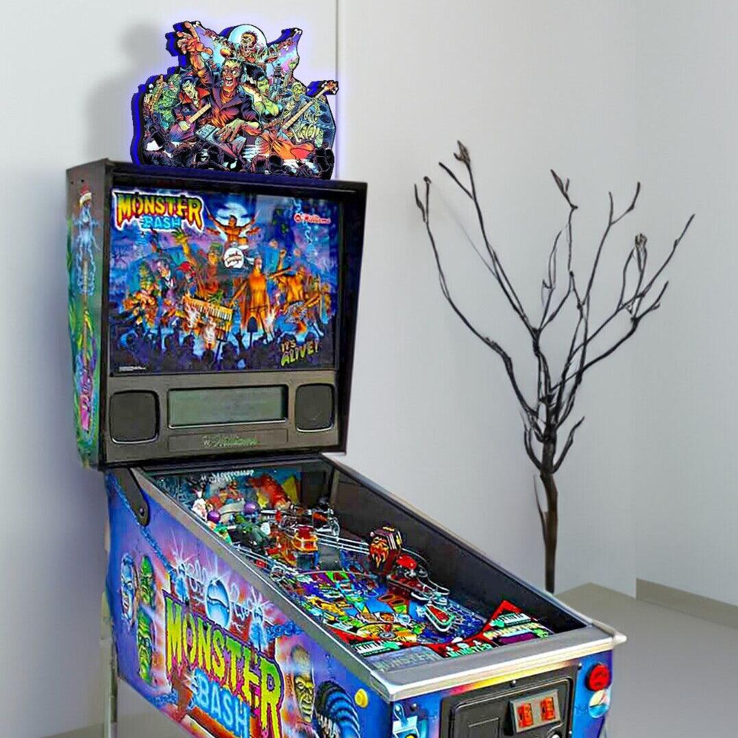 Rare Monsterbash Pinball Top LED Light Box Bring classic monsters to life - FYLZGO Signs
