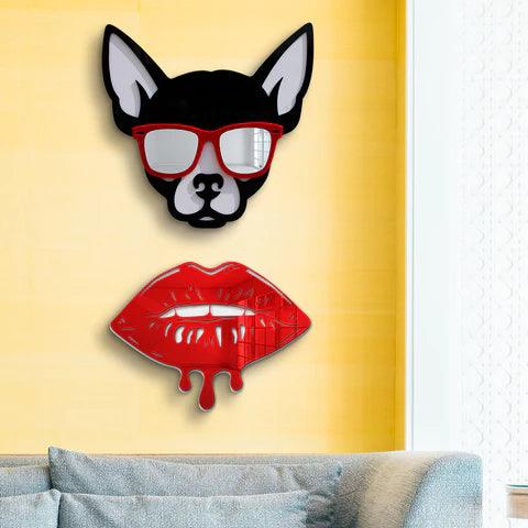 Cool Chihuahua Mirror Art Wall Decor - FYLZGO Signs