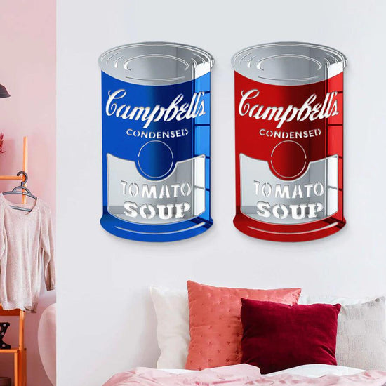 Campbell’s Soup Can Mirror Wall Decor - FYLZGO Signs