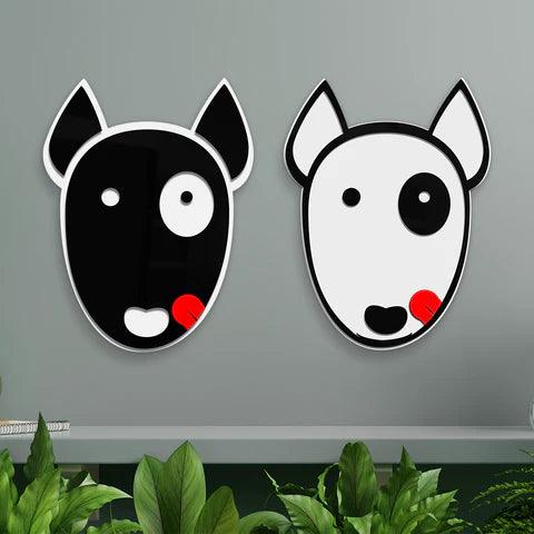 Cool Bull Terrier Mirror Art Wall Decor - FYLZGO Signs