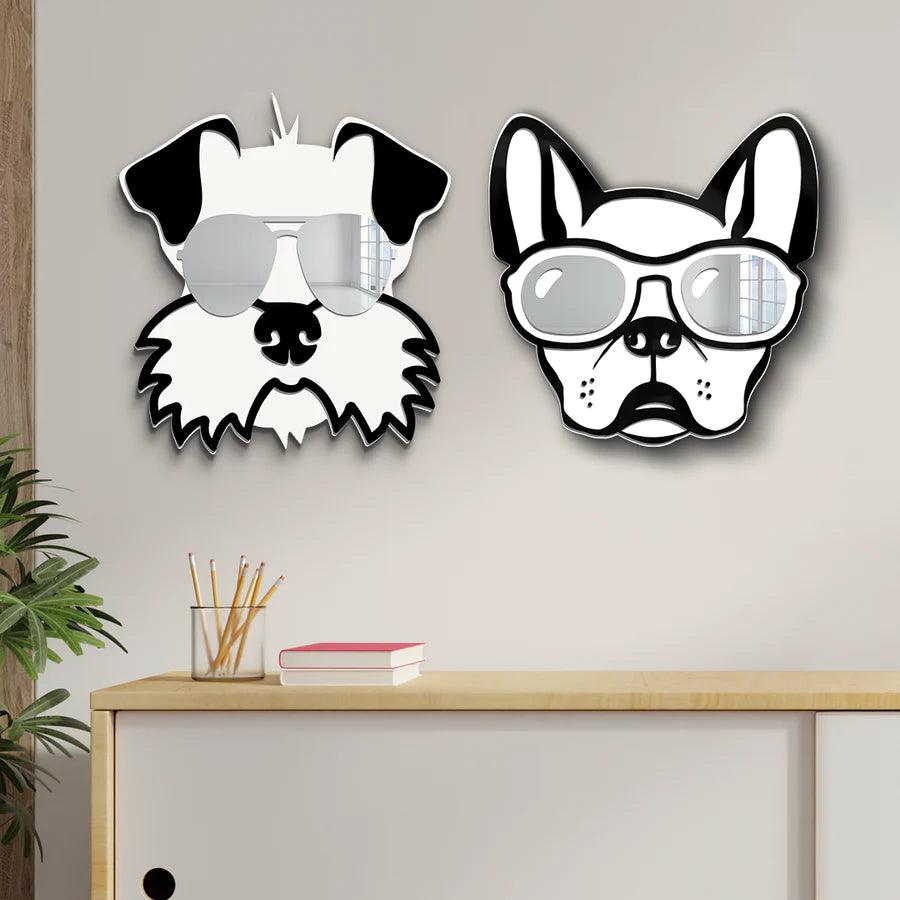 Cool Dog Mirror Art Wall Decor - FYLZGO Signs