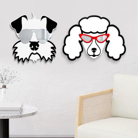 Cool Schnauzer Mirror Art Wall Decor - FYLZGO Signs