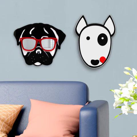 Cool Pug Mirror Art Wall Decor - FYLZGO Signs