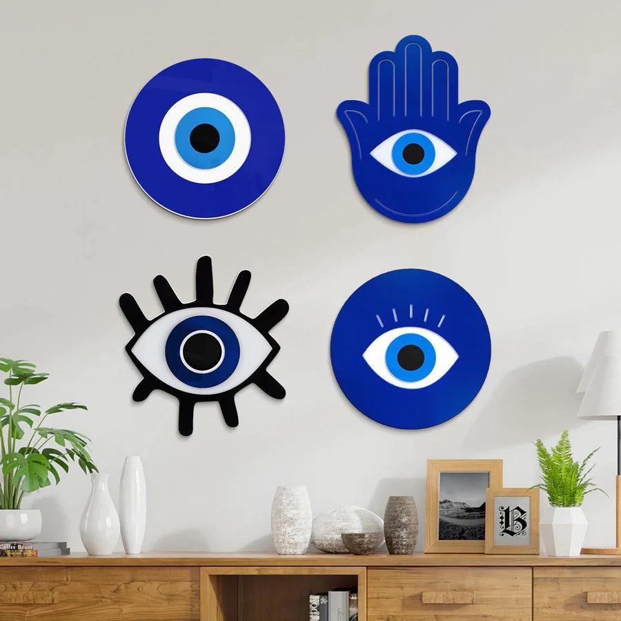 Minimalist Evil Eye 3D Wall Hanging - FYLZGO Signs