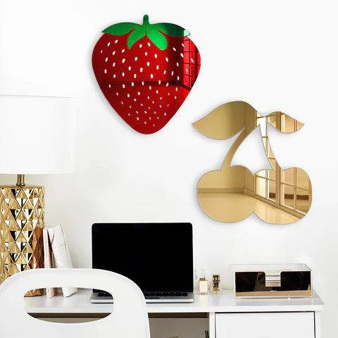 Strawberry Wall Mirror - FYLZGO Signs