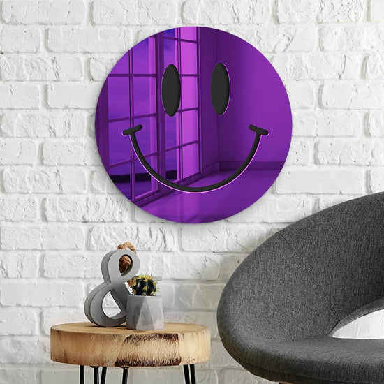 Happy Face Mirror Art Decor - FYLZGO Signs